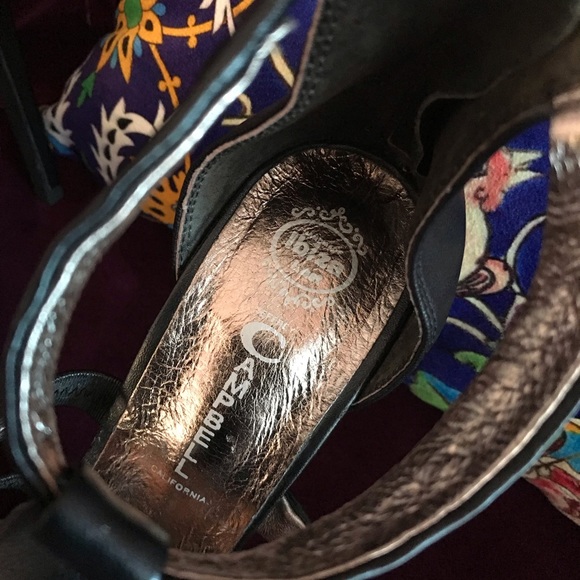 Jeffrey Campbell Strappy Black Leather Stilettos with Pointed Toes - Picture 6 of 6